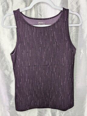 Eddie Bauer Plum Sleeveless Performance Top